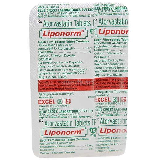liponorm 10mg tablet 15's